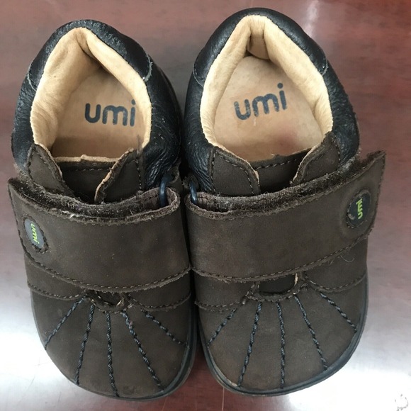 Umi Other - Umi Brown Genuine Leather‎ Crib Infant Shoes Size 5 Baby Boy